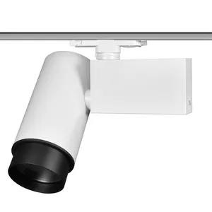 Factory Offer Flicker Free Zoomable Dimmable Track Spotlight For Museum Art Gallery Lighting