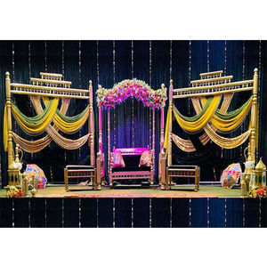 Traditional Indian Wedding Sankheda Stage Set Hindu Wedding Sankheda Swing for <b>Mehndi</b> Set New Asian Wedding Stage Swing Atlanta - Product Image 1