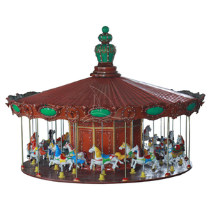 Caballo Mecánico de Fibra de Vidrio para Uso Comercial en Interiores/Exteriores, Modelo Dinis DISC, para 6 Personas, Color Personalizado - Product Image 1