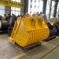 MONDE Durable Excavator Sieve Bucket Excavator Screening Bucket Excavator Mesh Bucket Dengan Pelat Jaring yang Dapat Diganti