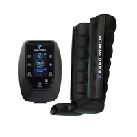 Masajeador de Piernas con 8 Cámaras de Aire |   Dispositivo de Compresión de Aire para la Recuperación Muscular, Presión de 30-260 mmHg, Batería de 5200 mAh, Inalámbrico y Portátil