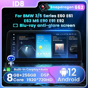 Navigation GPS Android Meihua avec aide au recul pour BMW E60/E53/F30/F80, écran tactile 12,3/10,25 pouces, CarPlay intégré sans fil, CE FCC - Product Image 5