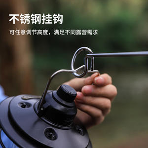 Support de lampe de camping extérieur en alliage d'aluminium, portable et télescopique, noir, champagne, bronze, rouge, argent - Product Image 5