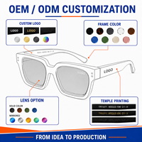 Lunettes de soleil œil de chat classiques tendance en acétate, protection UV400 anti-radiation, unisexe, logo personnalisé, fabrication OEM/ODM, faible MOQ, vente chaude