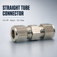 Raccord rapide à vis en acier inoxydable 304, 9,52 mm, droit, à une buse, pour système de brumisation haute pression, humidification de serre