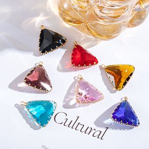 Xuyên biên giới nóng bán đồng dát Pha Lê Hoa Claw tam giác Mặt Dây Chuyền Vòng đeo tay bông tai phụ kiện thời trang - Product Image 3