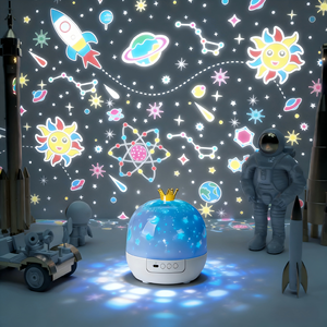 โปรเจคเตอร์ดาวเหนือแบบชาร์จไฟได้ ยูเคเล่ ของที่ระลึกดิสนีย์สำหรับเด็ก ของชำร่วยงานเลี้ยง ของขวัญสำหรับเด็ก ของตกแต่งวันหยุดรอมฎอน - Product Image 1