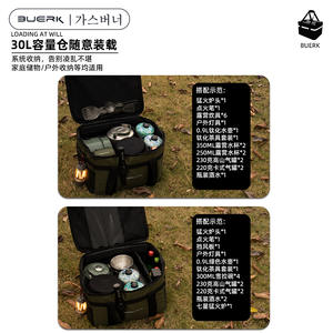 กระเป๋าเก็บของบูเออร์กกระเป๋าใส่อุปกรณ์กลางแจ้งความจุขนาดใหญ่ทนทานพร้อมเบาะ EPE สำหรับอุปกรณ์ตั้งแคมป์ - Product Image 4