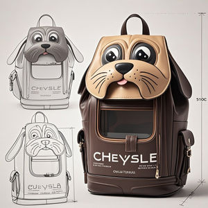 กระเป๋า ITA สำหรับสุนัขโชว์ไส้กรอกและสุนัขทำจากหน้าต่างใสออกแบบได้ตามต้องการ - Product Image 6