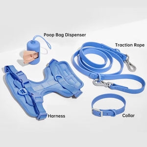 Arnés para Perro Sinsky con Colores Personalizados, Arnés de PVC Duradero, Impermeable y Transpirable, Conjunto de Arnés y Correa, Arnés para Perros - Product Image 4