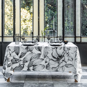 Custom Printing Patterns Table Linens Fabric French Luxury Flax 100% Pure Linen <b>Tablecloth</b> Custom Size for Home Hotel - Product Image 4