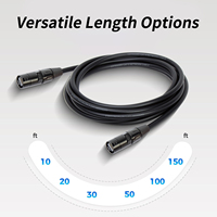 Cable Ethernet CAT6 Yinyu de 20 pies, Compatible con EtherCON RJ45, para Sistemas de Audio Profesional e Iluminación de Escenarios