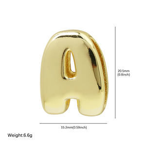 Collier en corde de chanvre électroplaqué pour femmes, design européen et américain, motif Dopamine, épais, multicolore, lisse, à bulles, avec 26 lettres anglaises - Product Image 5