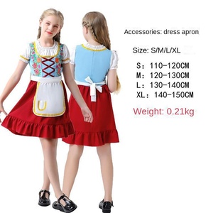 أزياء مهرجان أكتوبر للهالوين ، ملابس للوالدين والأطفال ، عروض فنية ثقافية ، بدلات خادمة عرقية - Product Image 5