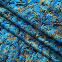 Tissu Jacquard Brocart en Nylon Motif Étoilé Style Peinture pour Mode, Bricolage, Vêtements et Sacs