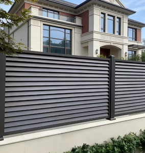 Panel de Cerca para Caballos de 3 Rieles con Marco de Aluminio Ecológico para Exteriores, Privacidad Total, para Granja, Jardín, Piscina, Casa de Mascotas, PVC, Plástico, Modelado 3D - Product Image 4