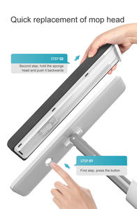 דגם חדש מגב PVA רב תפקודי ספוג סמרטוט עם מילוי החלפה - Product Image 2