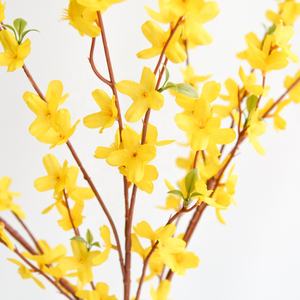 ผ้าจัสมินไม้ดอกไม้ประดับสีเหลืองเทียมสำหรับตกแต่ง - Product Image 4