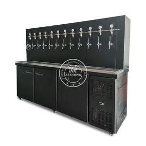 2024 Top Counter Draft Beer Cooler With 2 Taps Beer Dispenser Machine Machine Draft Beer Dispenser Tap