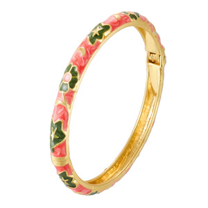 HZ0010 Hot Selling Chinese Style Enamel Painted <strong>Copper</strong> <strong>Bracelet</strong> New Oil Drop Opening Design Tourist Attractions Fashion Bangles - Product Image 5