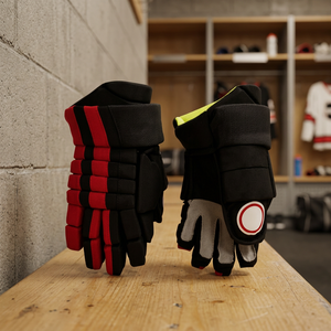 Gants de hockey sur glace multicolores, rouges, noirs et durables, personnalisés à bas prix Gant de hockey sur glace de haute qualité Pro OEM - Product Image 2