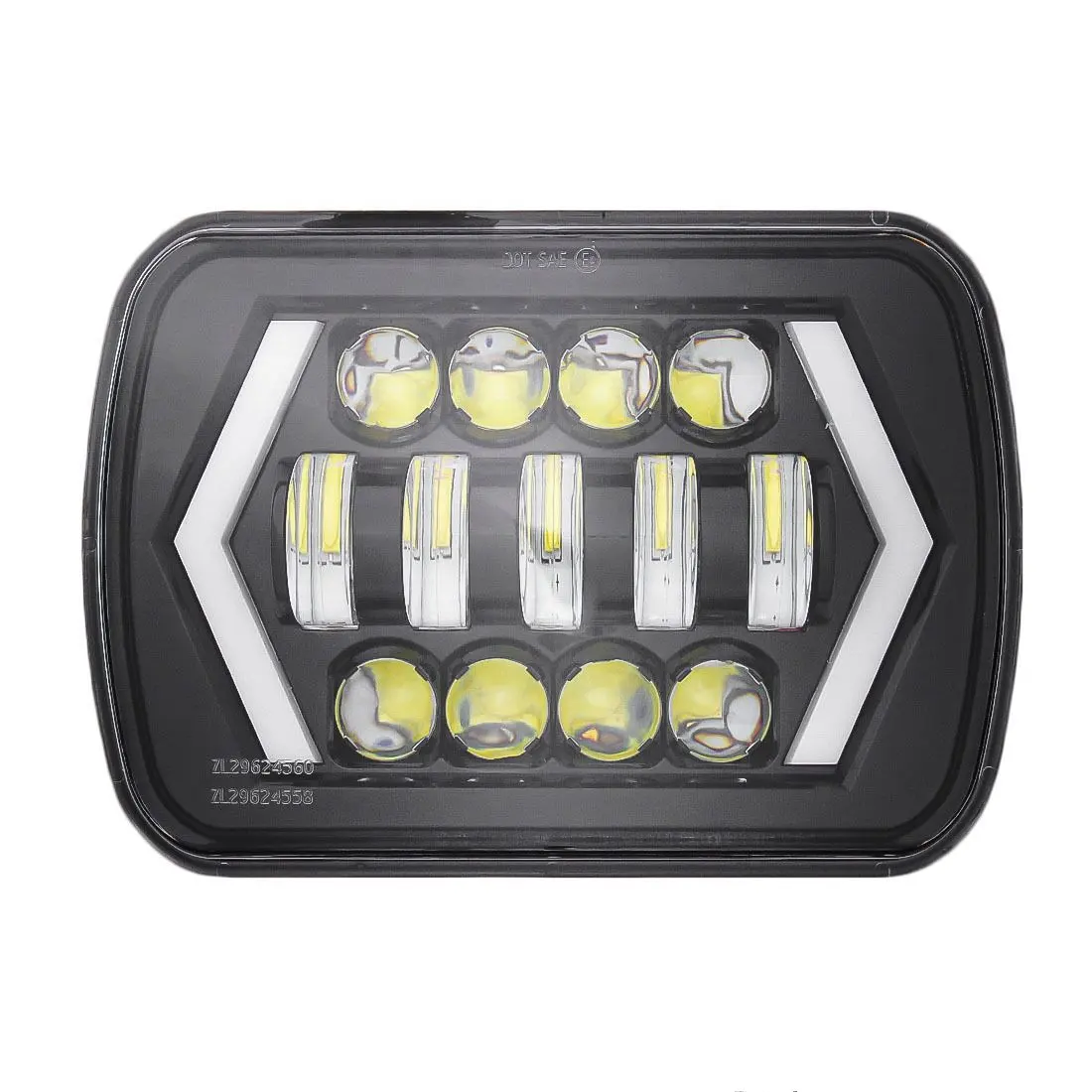 7 pollici H/72W L/55W cre chip ambra e bianco led worklight prezzo all'ingrosso per auto jeep