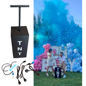 Canon à Confettis Électronique et Télécommandé pour Nouvel An, Remise de Diplôme, Mariage - <span class=keywords><strong>Kit</strong></span> Complet pour Fête Révélation de Genre - Product Image 5