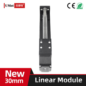 Actuador Lineal de Tornillo de Paso UMOT LMD17S19WF25-200 CNC <span class=keywords><strong>Nema</strong></span> <span class=keywords><strong>17</strong></span>, 2.5A, Carrera de 250mm, 0.52nm (72.8oz.In), Paso de 1-<span class=keywords><strong>20mm</strong></span>, con Sensor - Product Image 5