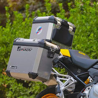 GSADV Caissons supérieurs de moto en aluminium pour F750GS Caissons supérieurs de coffre arrière Sacoches latérales de coffre arrière