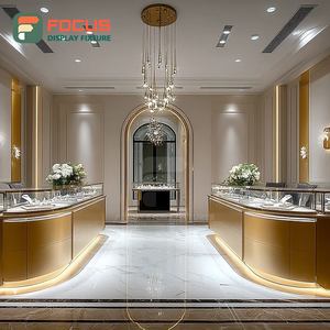 Modern Shopping Center Jewelry Display Case Wood Frame Commercial Store Jewelry Cabinet - Product Image 4