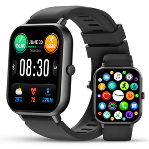 VZL54 1,83 pulgadas nueva tendencia plata smartwatch IP67 relojes inteligentes rectangular ritmo cardíaco hombres BT llamando deporte reloj inteligente - Product Image 1