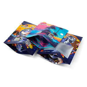 Easy Tear Matte Metallic Mylar Resealable Aluminum Foil Pouch Stand up Nut Food <b>Packaging</b> <b>Bags</b> with Zipper - Product Image 3