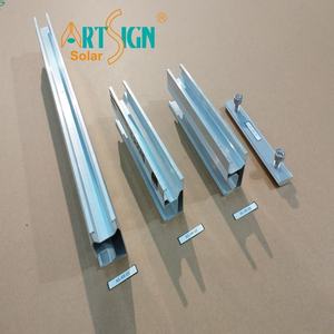 Nghệ thuật dấu hiệu giá cả phải chăng nhôm panel năng lượng mặt trời đường sắt PV hệ thống Rack nhanh chóng cài đặt năng lượng mặt trời Roof Mount giải pháp - Product Image 2