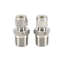 Coupleur de déconnexion rapide hydraulique en acier inoxydable à face plate mâle femelle haute pression 1/4