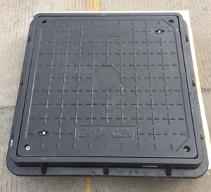 FRP 유리 섬유 수지 맨홀 커버 EN124 D400 600mm 정화조 맨홀 커버 잠금 가능 맨홀 커버 - Product Image 4