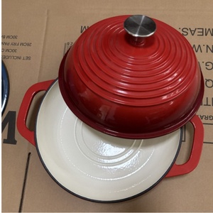 Poêle à pain et à griller émaillée personnalisée - 24/26/28 cm Poêle en fonte multifonctionnelle pour l'exportation - Product Image 6