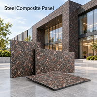 Panneau composite en acier 1220x2440mm avec finition noire mate pour revêtement mural extérieur