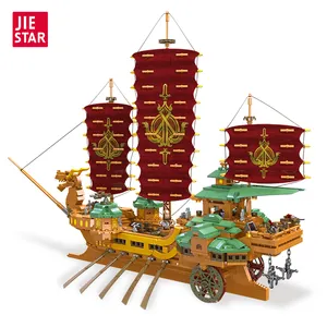 2024 New CE Sea World pirate ship model blocks Splicing and Assembling Toys