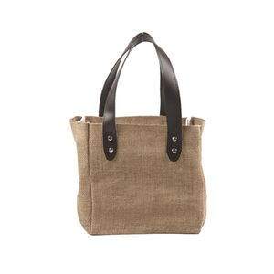 Bolsa de Yute Natural Ecológica con Logotipo Personalizado, Bolsa de Arpillera, Pequeña, Mediana, Grande, con Asa Acolchada para Recuerdos de Boda - Product Image 4