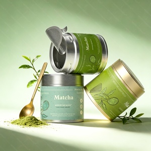 กระป๋องชาเขียวมัทฉะ 30 กรัม กระป๋องโลหะพร้อมฉลากแบบกำหนดเอง - Product Image 5