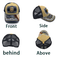 Gorra de Béisbol Unisex con Logo 3D de Metal Occidental, Estilo Casual, Impresión Serigráfica, Cierre a Presión, Moda en Mezclilla, Lona, Jersey y Malla para Exteriores