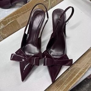 Chaussure Femme Talon Bow New Fashion on Fashion Sexy Mules Shoes Stiletto <b>Heels</b> for Ladies - Product Image 2