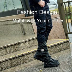 Couvre-chaussures pour bottes <span class=keywords><strong>de</strong></span> <span class=keywords><strong>pluie</strong></span> réutilisables et pliables pour hommes et femmes avec fermeture éclair Couvre-chaussures imperméables antidérapants - Product Image 5