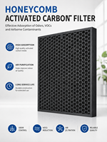 Filtre à charbon actif en nid d'abeille pour hotte de cuisine, filtre à air de remplacement pour systèmes HVAC et climatisation