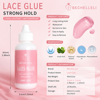 Colle à perruque invisible imperméable à tenue extrême OEM/ODM, résistante à la transpiration, pour frontaux, marque privée, colle permanente pour cheveux, MOQ