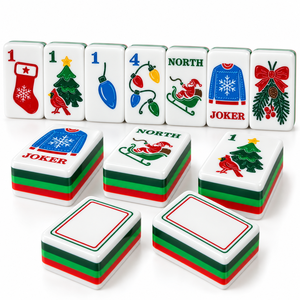 El Regalo Navideño Ideal: Juego de Mahjong para Fiestas de Papá Noel Secreto y Elefante Blanco - Product Image 4