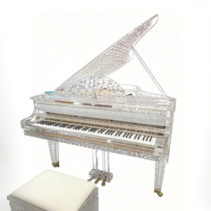 <span class=keywords><strong>Pianoforte</strong></span> Meccanico di Lusso in Acrilico Trasparente con Texture Cristallina - per Uso in Banchetti di Alta Classe OEM - Product Image 2