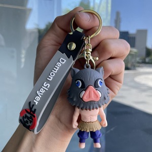 Dessin animé Anime démon-thème Slayer Style Figure porte-clés voiture porte-clés sac à dos charme griffe Machine <span class=keywords><strong>petit</strong></span> cadeau en gros - Product Image 6