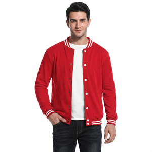 Bulk Plain Wool Baseball <b>Man</b> Jackets Custom Embroidered Letter Private Label Wholesale Blank Varsity Jacket for <b>Man</b> OEM Service - Product Image 1