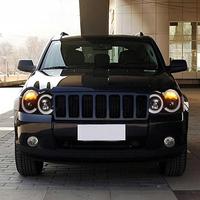 Ensemble de phares LED KGKB pour Jeep Grand Cherokee WK 2005-2007, lentille de projecteur améliorée, feux de jour DRL, clignotants, Plug & Play